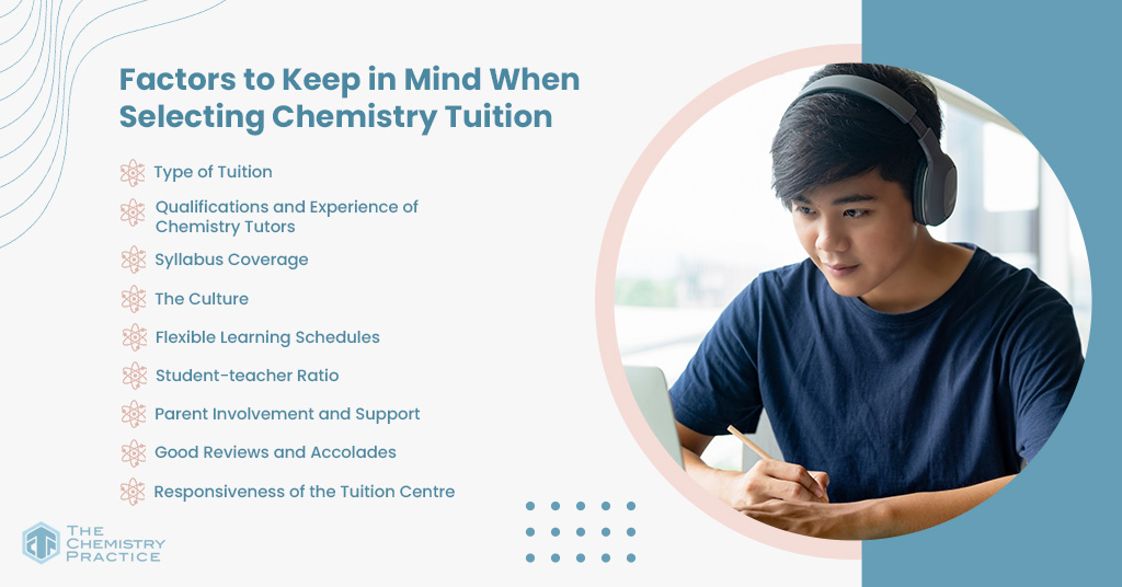 Factors to keep in mind when selecting chemistry tuition