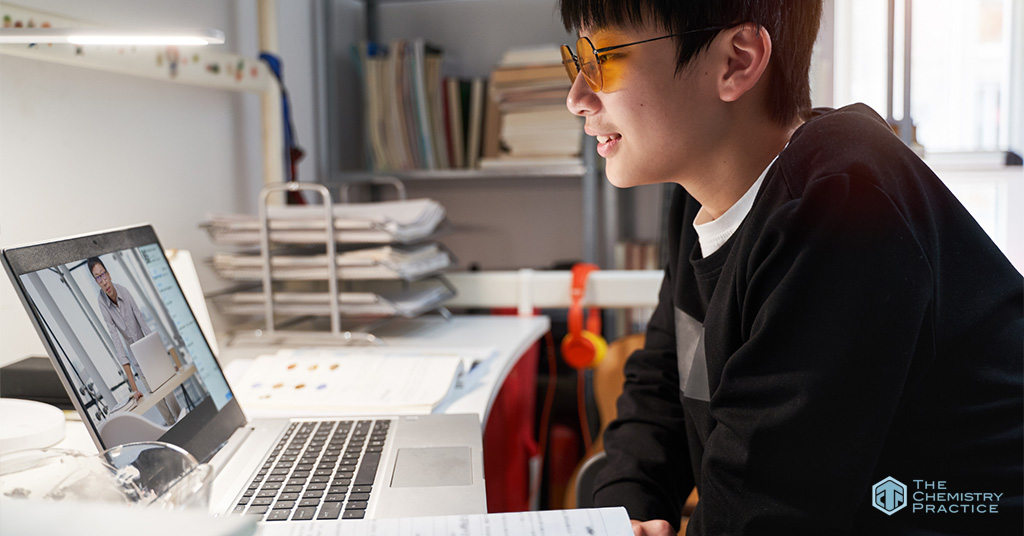 Kid Learning From Home on Laptop in His Bedroom